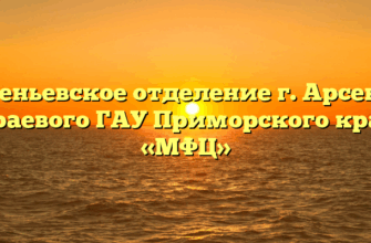 Арсеньевское отделение г. Арсеньев краевого ГАУ Приморского края «МФЦ»
