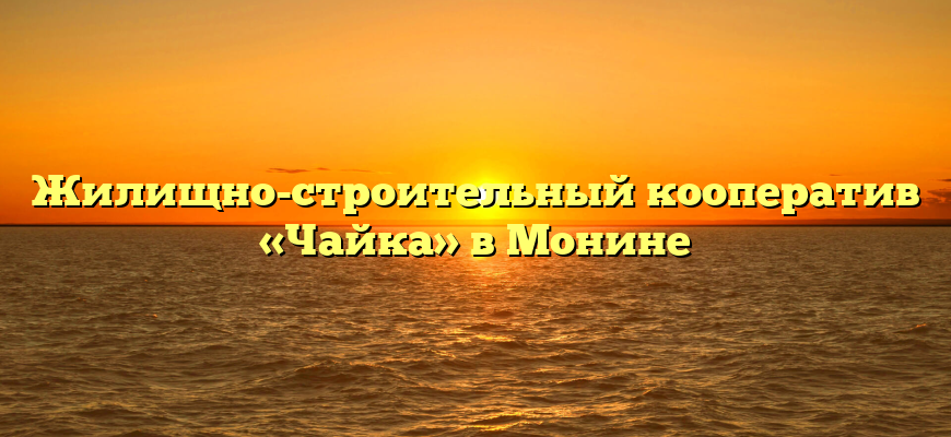Жилищно-строительный кооператив «Чайка» в Монине