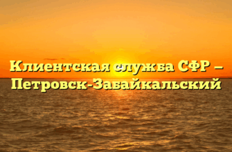 Клиентская служба СФР — Петровск-Забайкальский