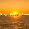 Отдел ОСФР — Вачи