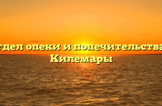 Отдел опеки и попечительства — Килемары