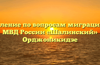 Отделение по вопросам миграции МО МВД России «Шалинский» Орджоникидзе