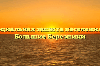Социальная защита населения — Большие Березники