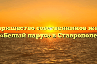 Товарищество собственников жилья «Белый парус» в Ставрополе