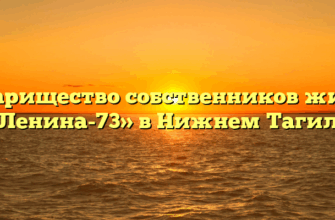 Товарищество собственников жилья «Ленина-73» в Нижнем Тагиле