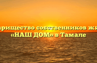 Товарищество собственников жилья «НАШ ДОМ» в Тамале