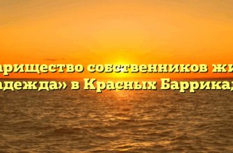 Товарищество собственников жилья «Надежда» в Красных Баррикадах