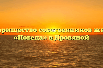 Товарищество собственников жилья «Победа» в Дровяной