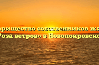Товарищество собственников жилья «Роза ветров» в Новопокровской