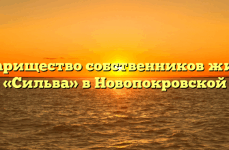 Товарищество собственников жилья «Сильва» в Новопокровской