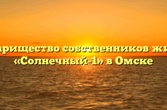 Товарищество собственников жилья «Солнечный-1» в Омске