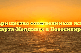 Товарищество собственников жилья «Спарта-Холдинг» в Новосибирске