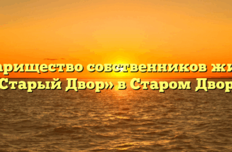 Товарищество собственников жилья «Старый Двор» в Старом Дворе
