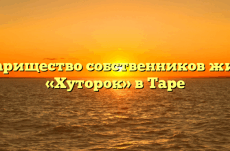 Товарищество собственников жилья «Хуторок» в Таре