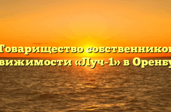 Товарищество собственников недвижимости «Луч-1» в Оренбурге