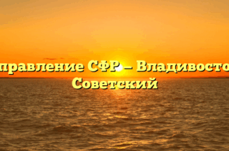 Управление СФР — Владивосток Советский