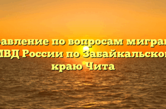 Управление по вопросам миграции УМВД России по Забайкальскому краю Чита