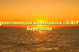 Управляющая компания «БЖУ» в Березине