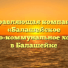 Управляющая компания «Балашейское жилищно-коммунальное хозяйство» в Балашейке