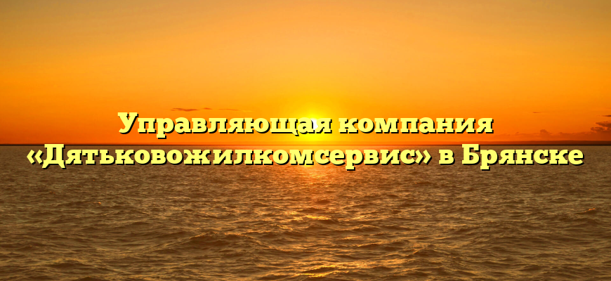 Управляющая компания «Дятьковожилкомсервис» в Брянске