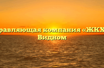 Управляющая компания «ЖКХ» в Видном