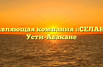 Управляющая компания «СЕЛАНА» в Усти-Абакане