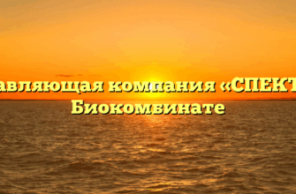 Управляющая компания «СПЕКТР» в Биокомбинате