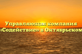 Управляющая компания «Содействие» в Октябрьском