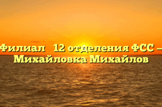 Филиал № 12 отделения ФСС — Михайловка Михайлов
