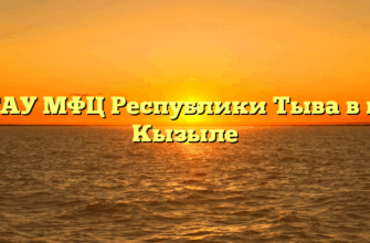 ГАУ МФЦ Республики Тыва в г. Кызыле
