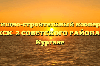 Жилищно-строительный кооператив «ЖСК №2 СОВЕТСКОГО РАЙОНА» в Кургане