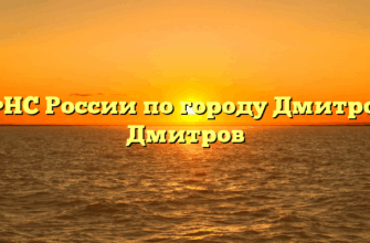 ИФНС России по городу Дмитрову Дмитров