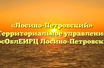 «Лосино-Петровский» Территориальное управление МосОблЕИРЦ Лосино-Петровский