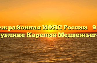Межрайонная ИФНС России № 9 по Республике Карелия Медвежьегорск