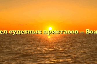 Отдел судебных приставов — Вожега