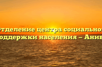 Отделение центра социальной поддержки населения — Анива
