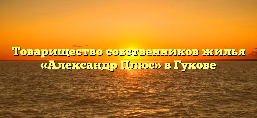 Товарищество собственников жилья «Александр Плюс» в Гукове