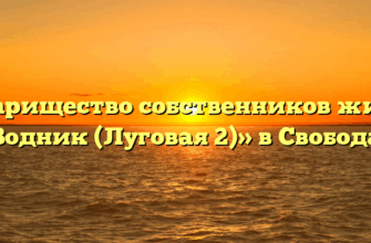 Товарищество собственников жилья «Водник (Луговая 2)» в Свободах