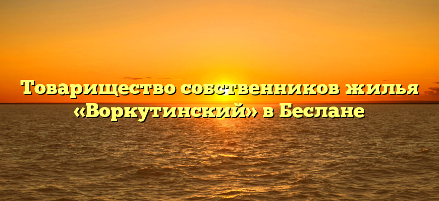 Товарищество собственников жилья «Воркутинский» в Беслане