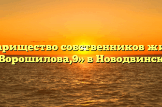 Товарищество собственников жилья «Ворошилова,9» в Новодвинске