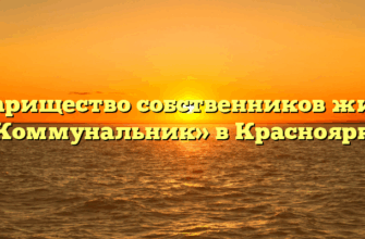 Товарищество собственников жилья «Коммунальник» в Красноярке