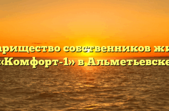 Товарищество собственников жилья «Комфорт-1» в Альметьевске