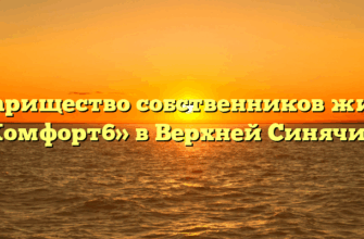 Товарищество собственников жилья «Комфорт6» в Верхней Синячихе
