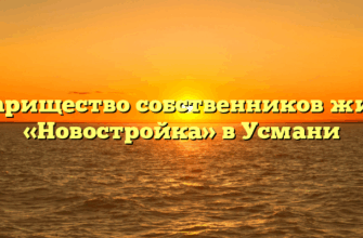 Товарищество собственников жилья «Новостройка» в Усмани