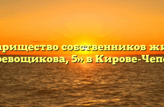 Товарищество собственников жилья «Перевощикова, 5» в Кирове-Чепецке