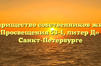 Товарищество собственников жилья «Просвещения 53-1, литер Д» в Санкт-Петербурге