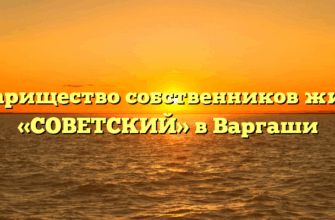 Товарищество собственников жилья «СОВЕТСКИЙ» в Варгаши