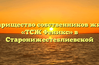Товарищество собственников жилья «ТСЖ Феникс» в Старонижестеблиевской