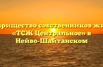 Товарищество собственников жилья «ТСЖ Центральное» в Нейво-Шайтанском