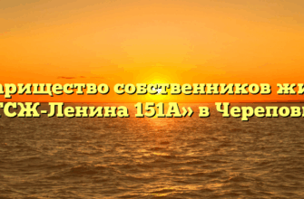 Товарищество собственников жилья «ТСЖ-Ленина 151А» в Череповце